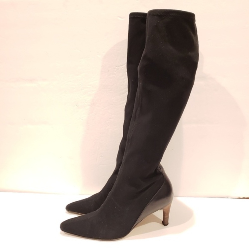 Gucci boots size 6 black stretch boots